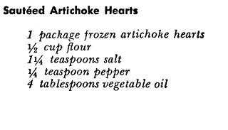 Sauteed Artichoke Hearts